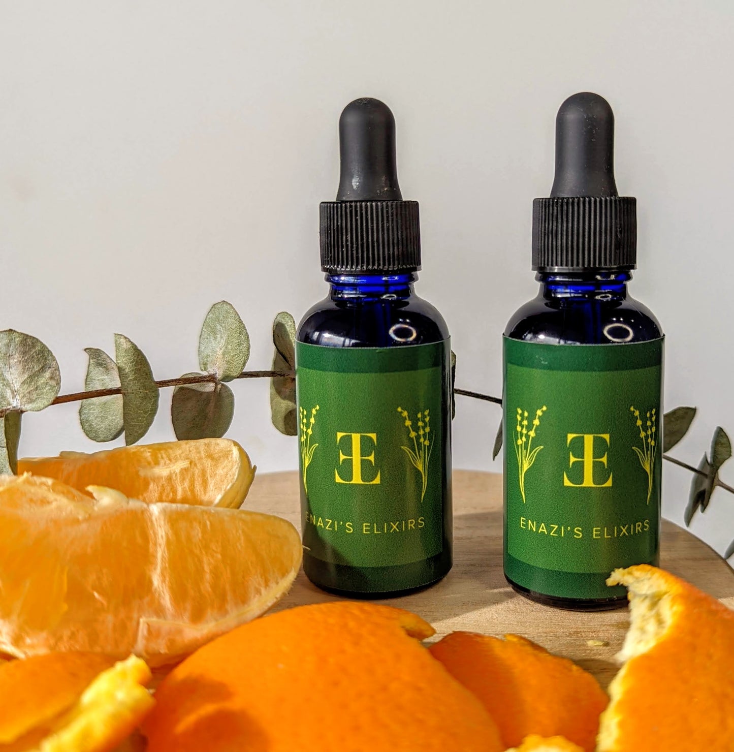 serum. Facial oil, grapeseed oil, sweet orange, eucalyptus