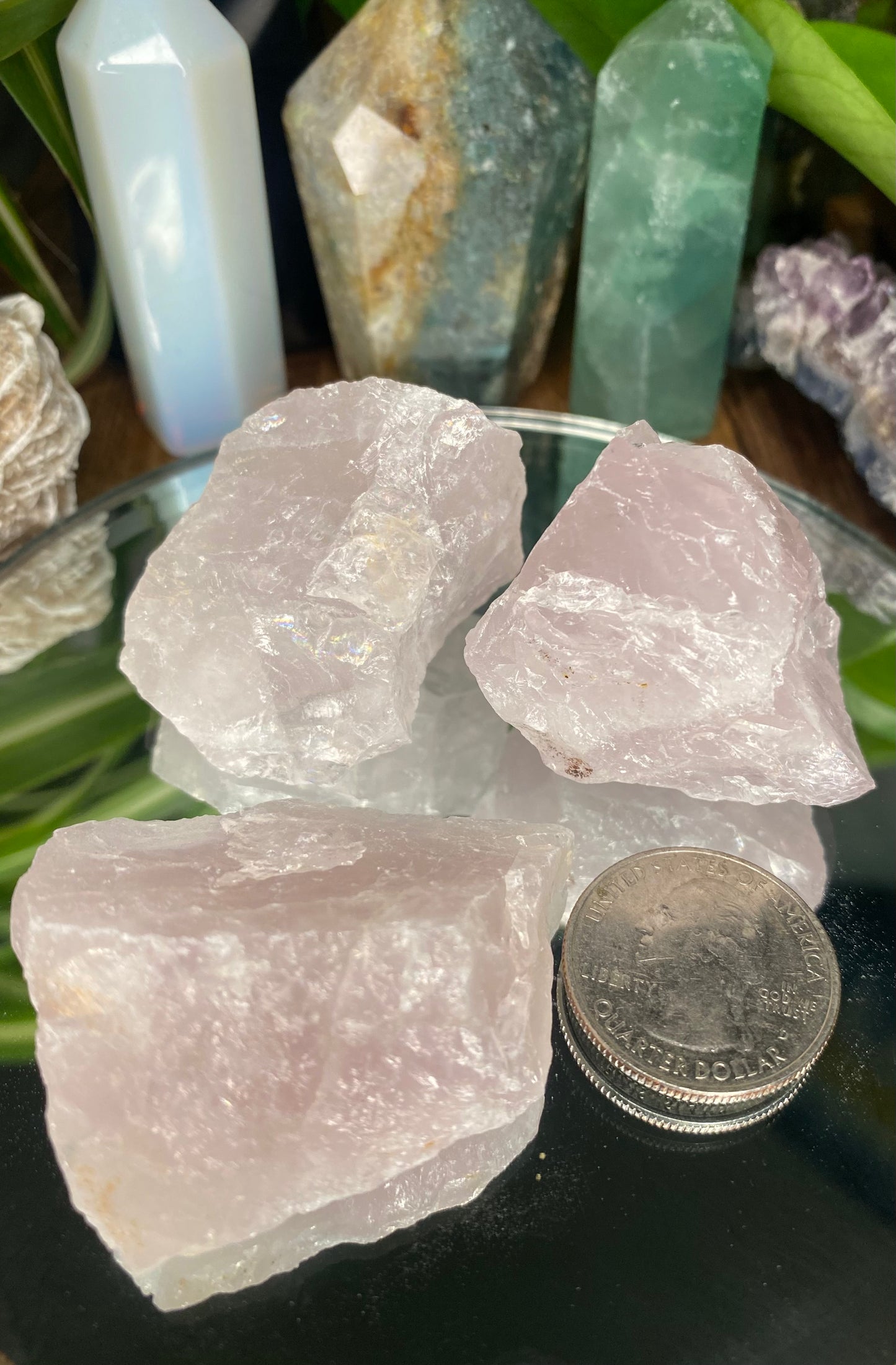 Raw Pink Rose Quartz