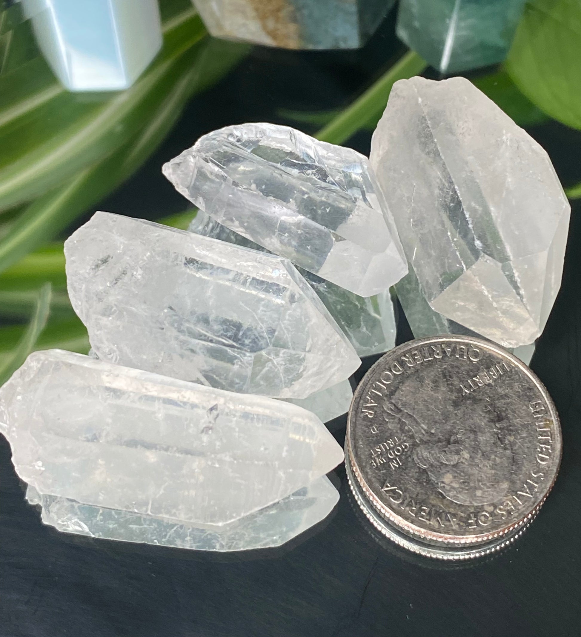 double terminated clear quartz healing crystals
