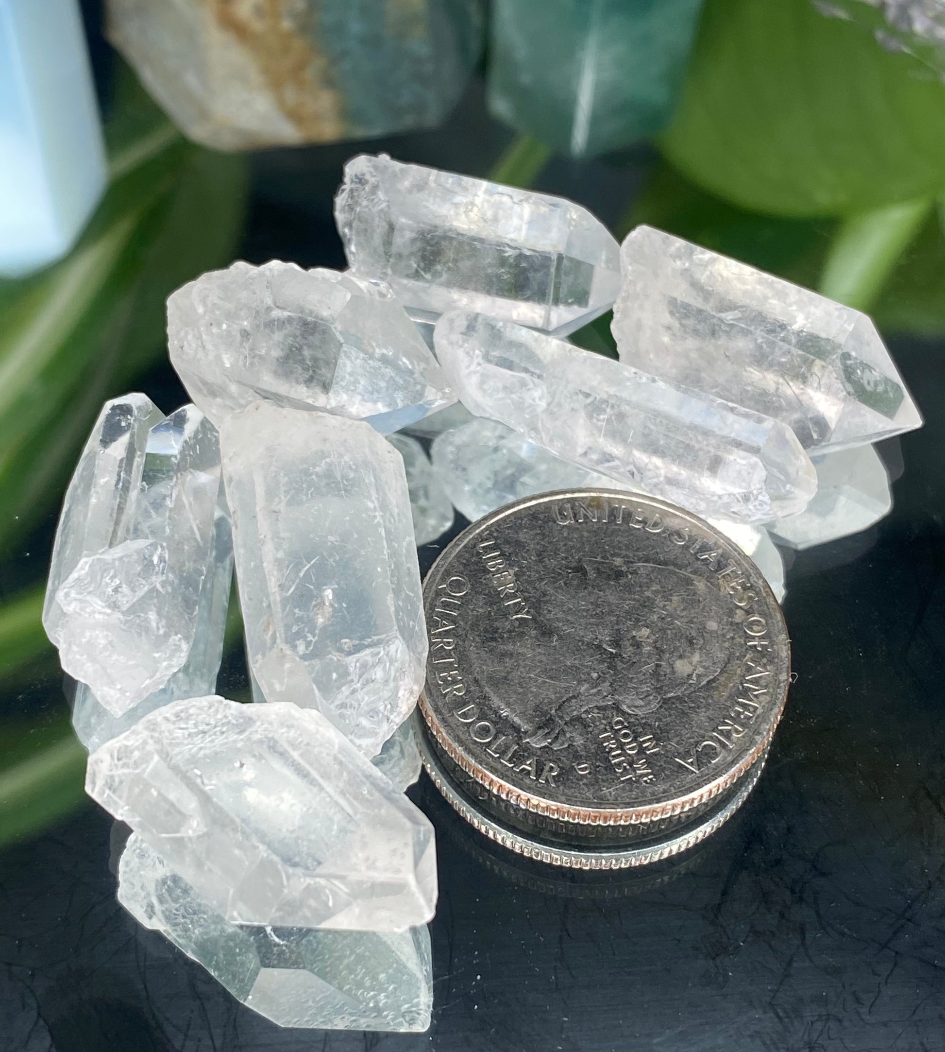 double terminated clear quartz healing crystals