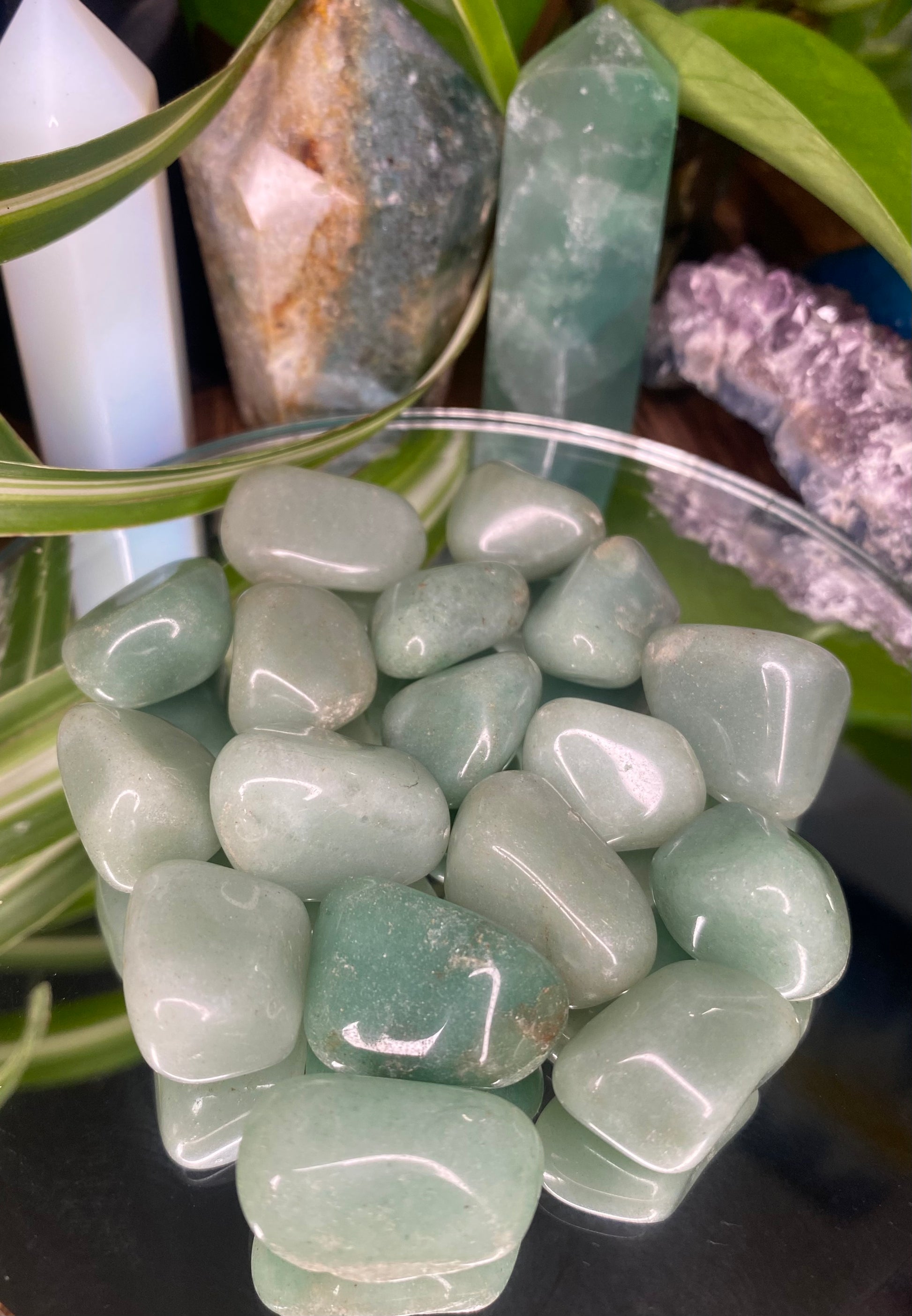 tumbled Green aventurine healing crystals